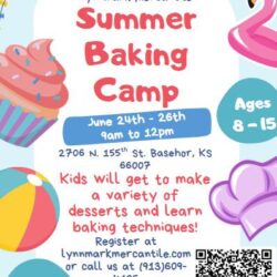Kids baking bootcamp June24-26 2026